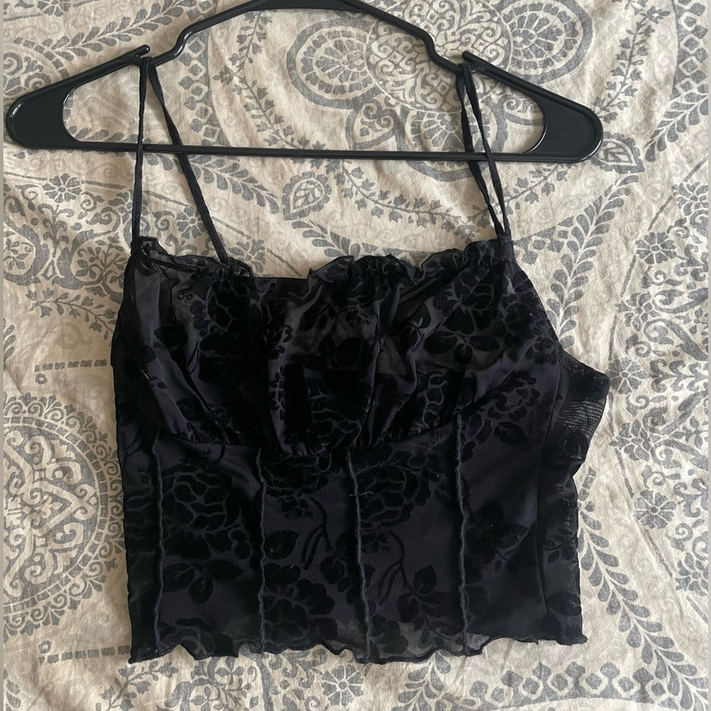 Shein Sheer Floral Tank top